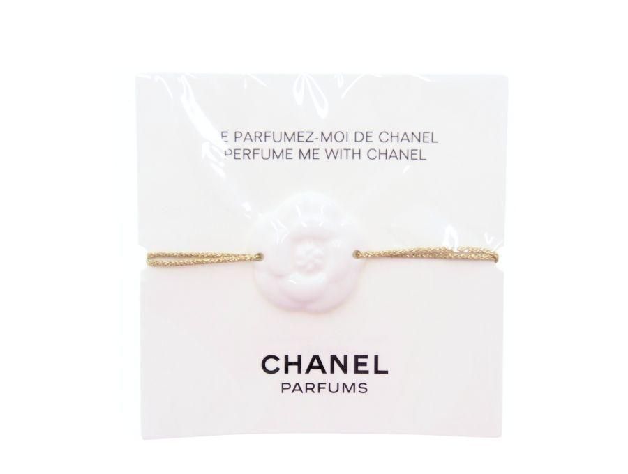 シャネル ノベルティ ブレスレット ホワイトカメリア 陶器