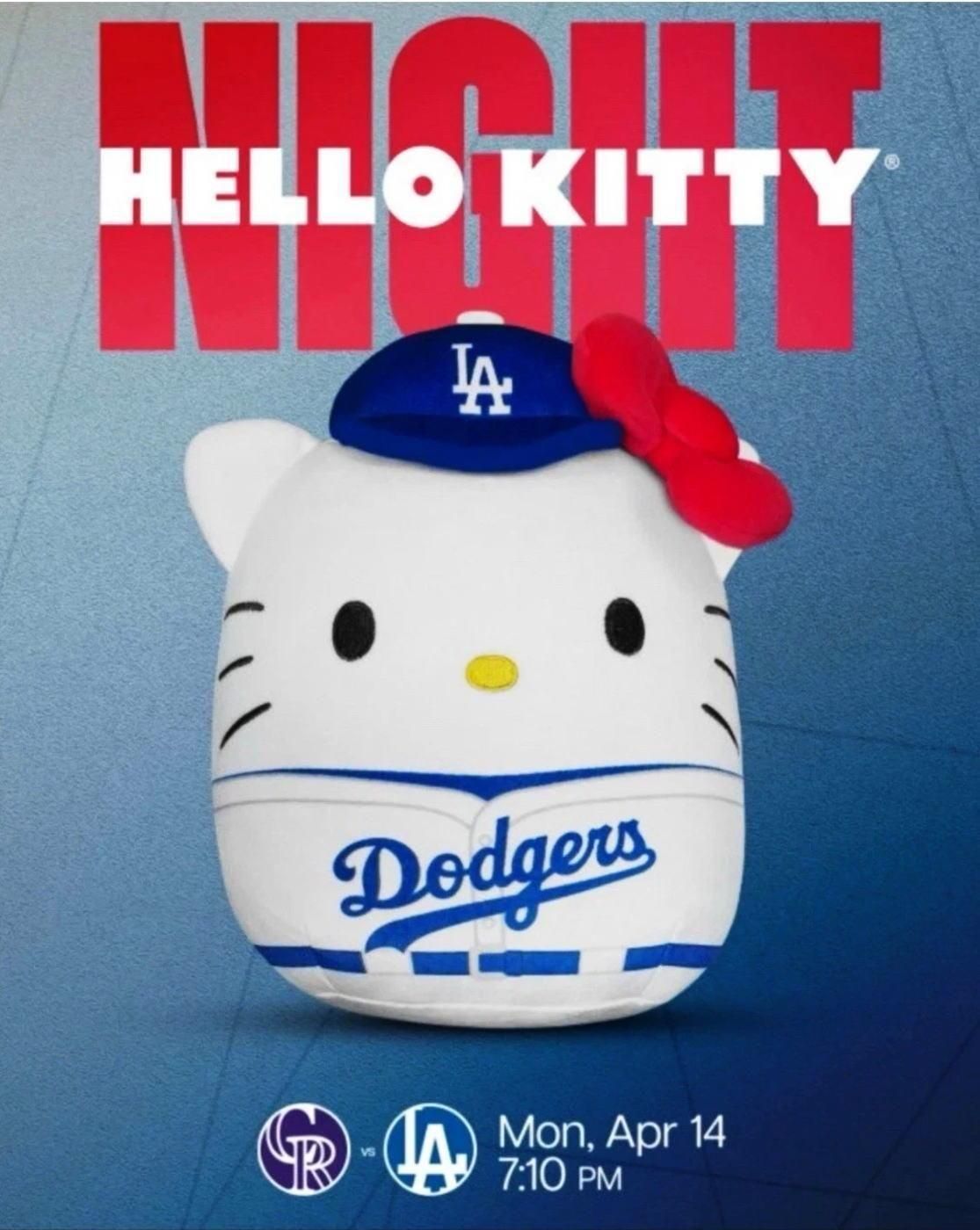 本日限定お値下げ ドジャース キティーコラボ ぬいぐるみ おまけ付き