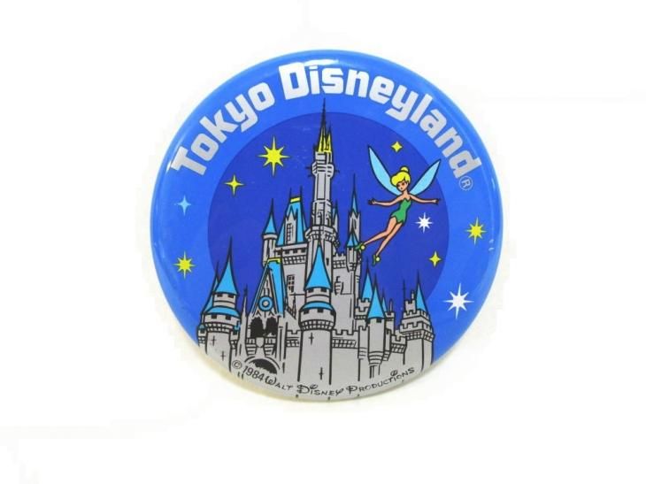 東京ディズニーランド シンデレラ城 w/ ティンカー・ベル 1984年 缶