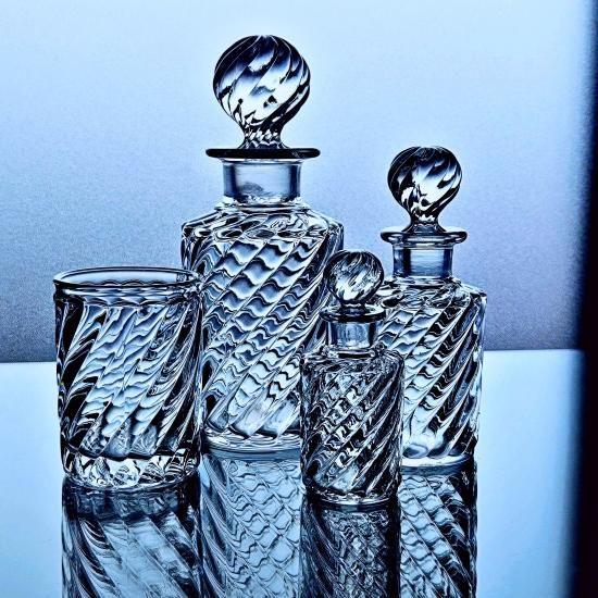 輝くオールドバカラ バンブーの香水瓶 #39【1916年カタログ