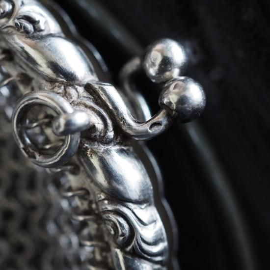 フランス製 アンティークシルバー メッシュコインパース