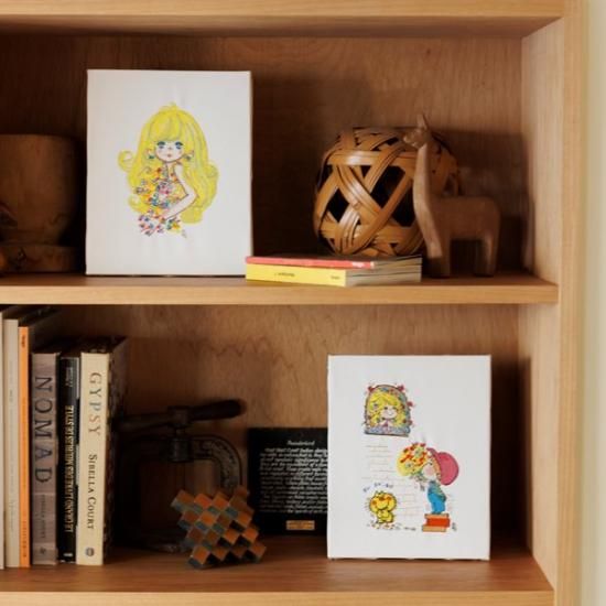 水森亜土 SWING キャンパスアート 日本製