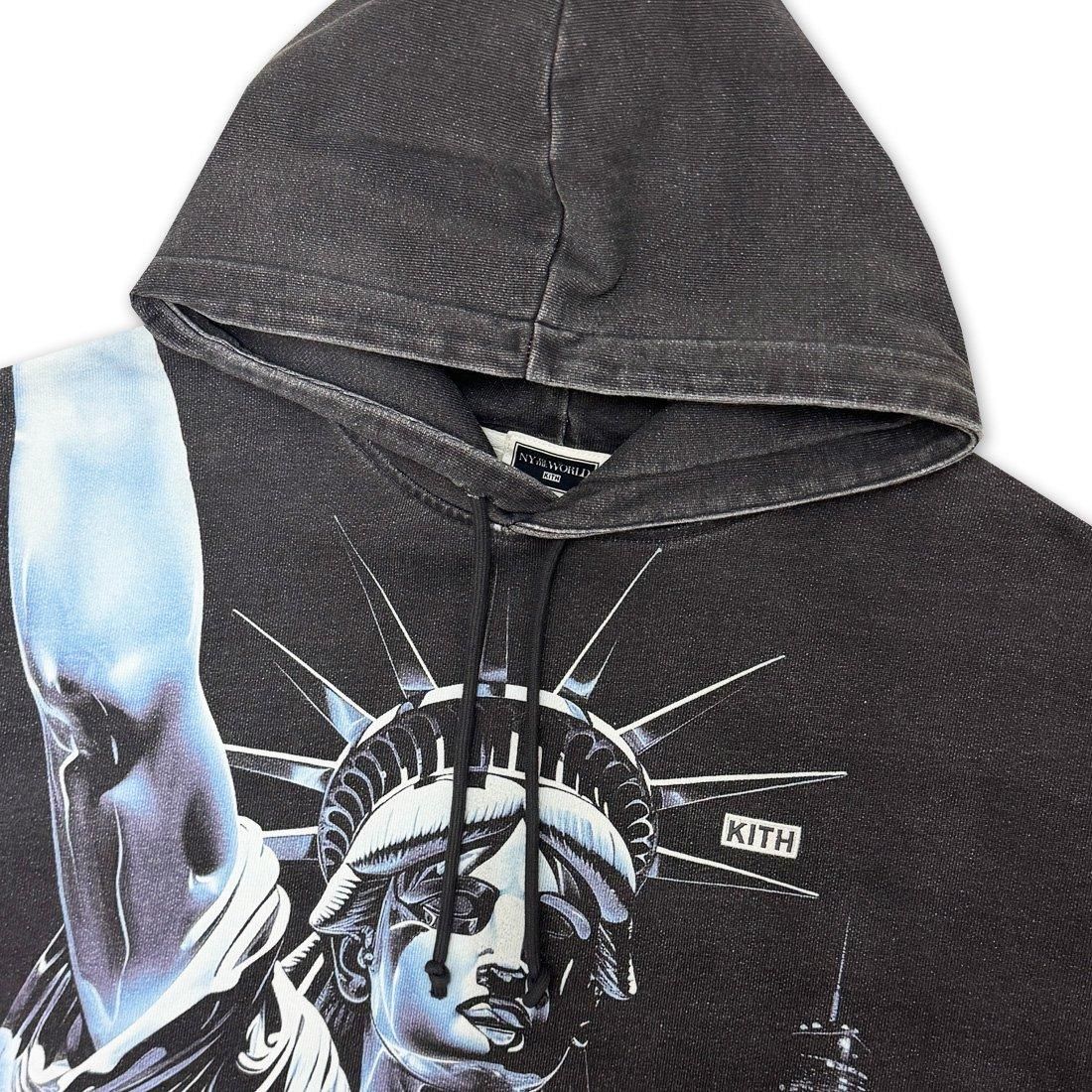 KITH NY TO THE WORLD NEON LIBERTY VINTAGE HOODIE - Spyder