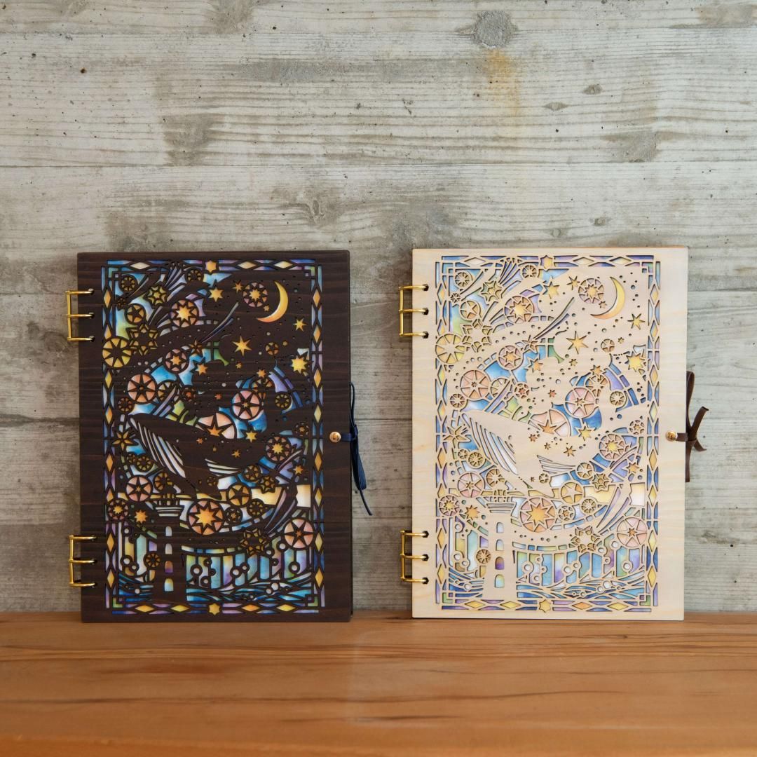 木製スケッチブック「紡ぐ星」 - あすなろ木彩本店