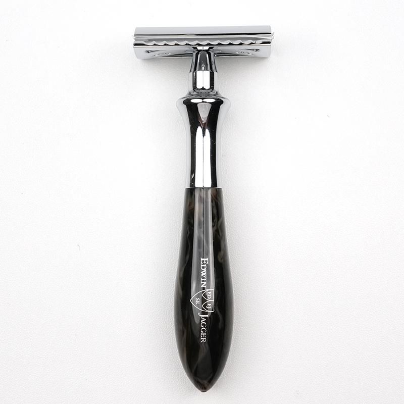 Edwin Jagger 両刃カミソリ | ブラックマーブル - 両刃カミソリ専門店