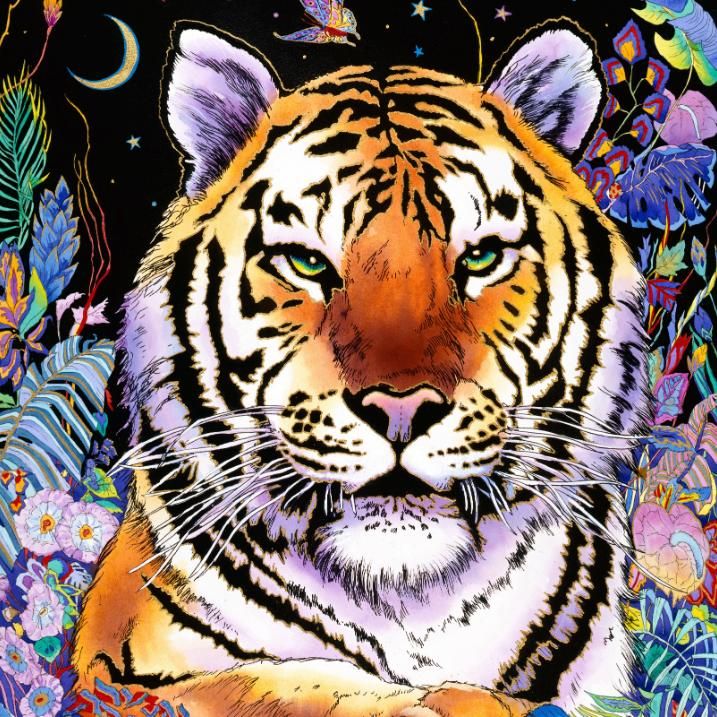 NIGHT TIGER | クリスチャン・ラッセン | アート・オブ・ライフ 株式