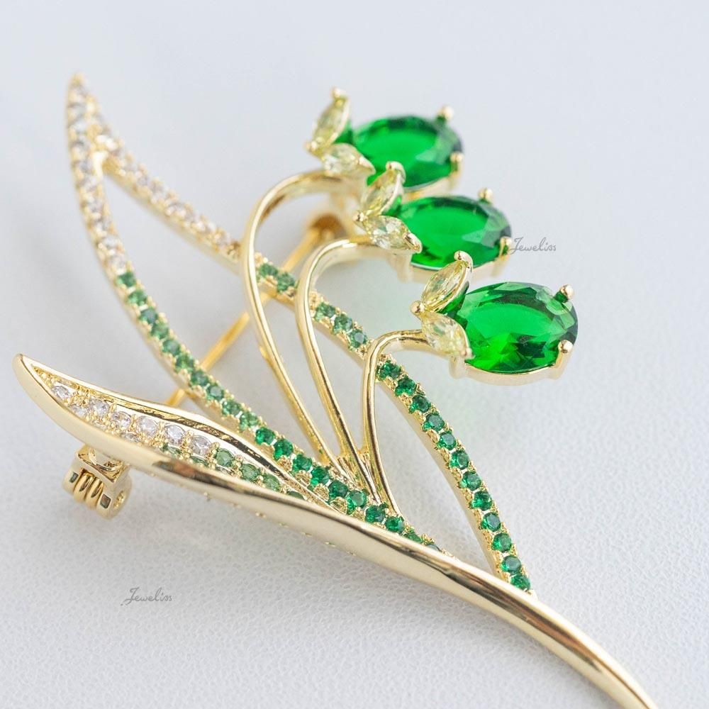 Jeweliss ブローチ スズラン レイ ray すずらん 鈴蘭 花 おしゃれ