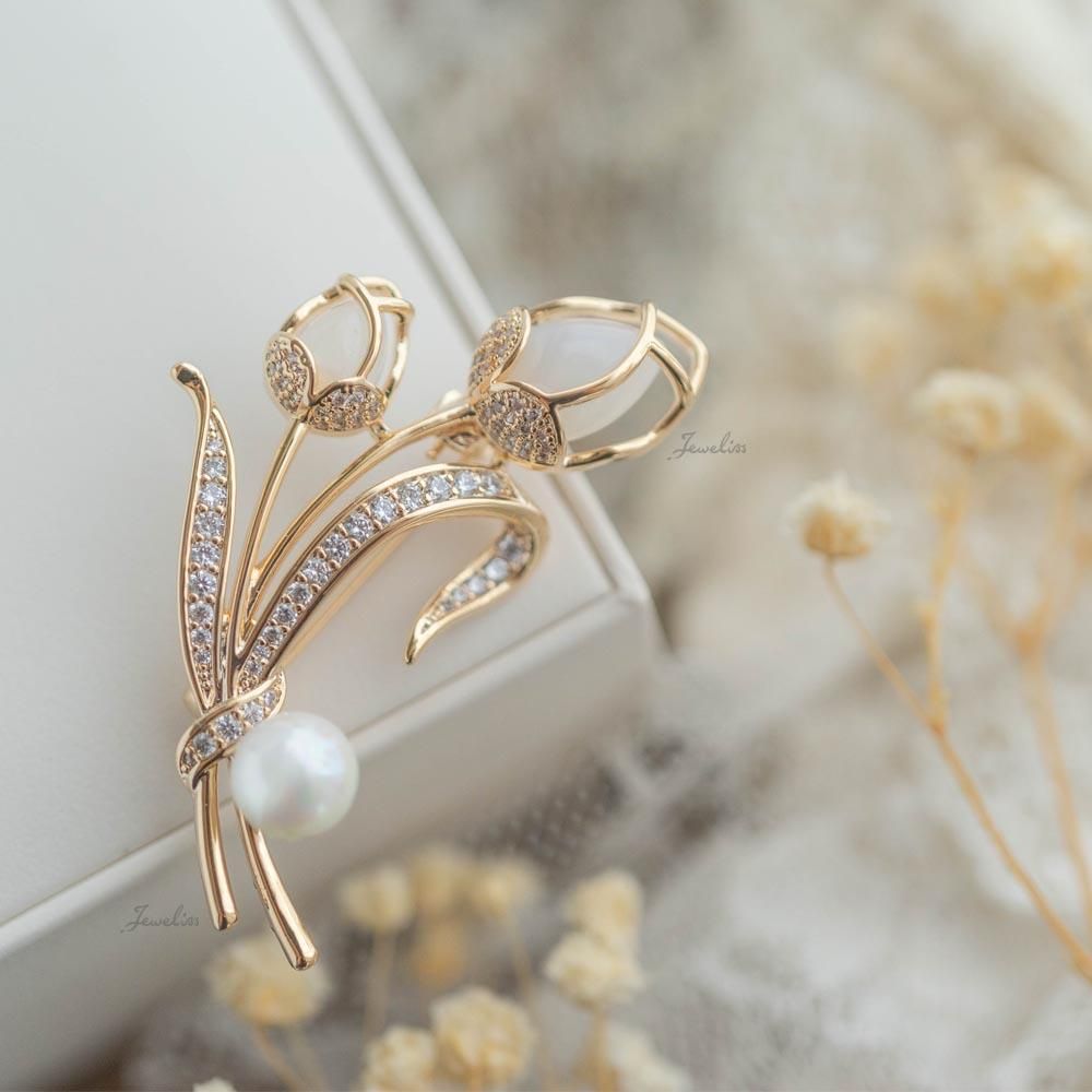 Jeweliss トウリパーノ チューリップ 花 ブローチ