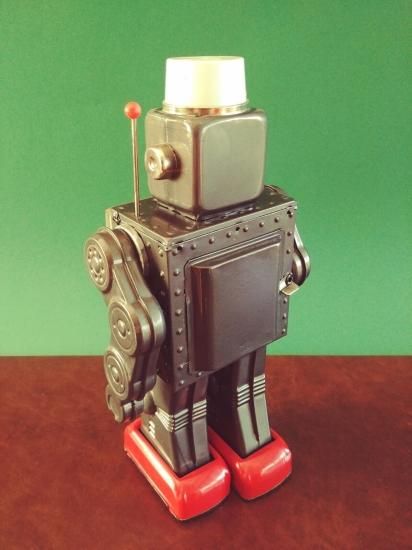 堀川玩具 稼働品 スペースマシンロボット ブリキ 電池式 Horikawa