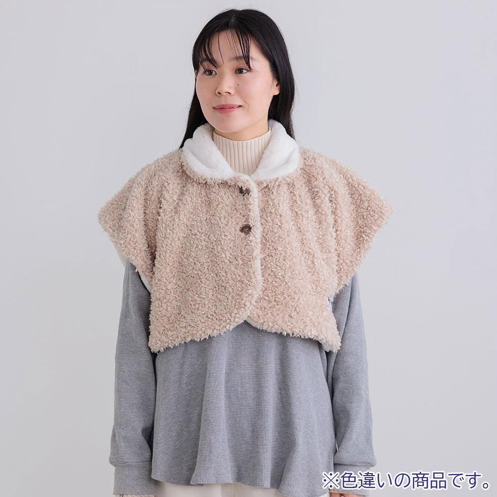 プードルボアポンチョ グレー MZ - moz Sweden公式オンラインストア