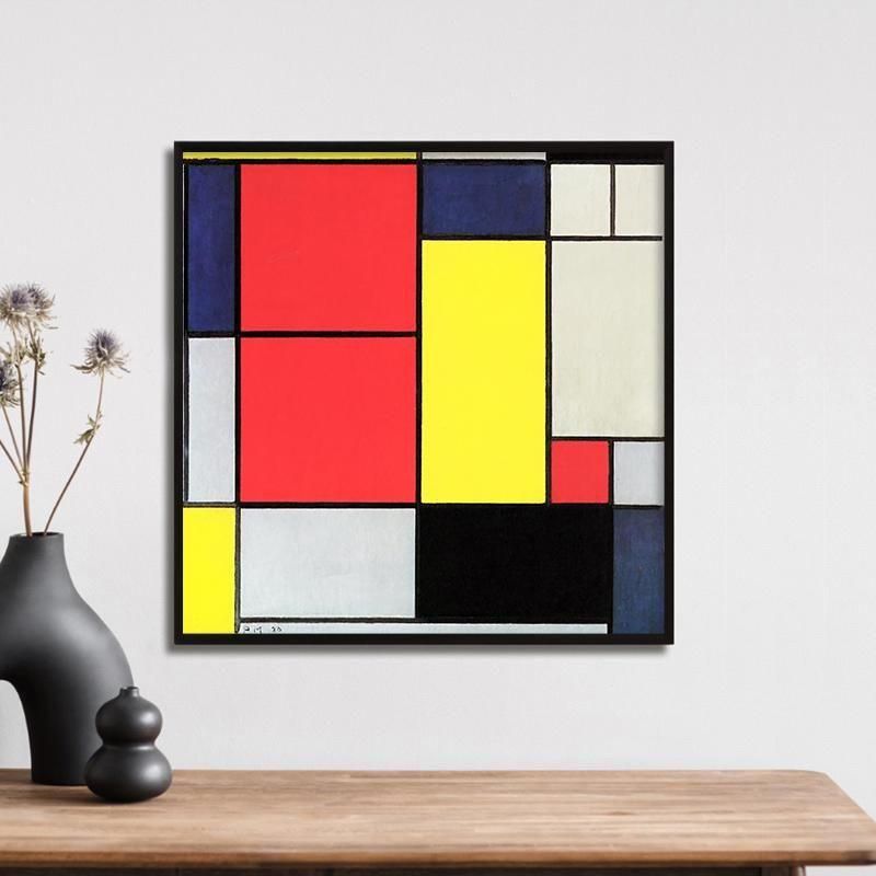 コンポジション 2 | モンドリアンアート - ROSSO GRAFICO