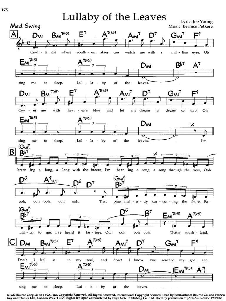 Lullaby of The Leaves | PDF