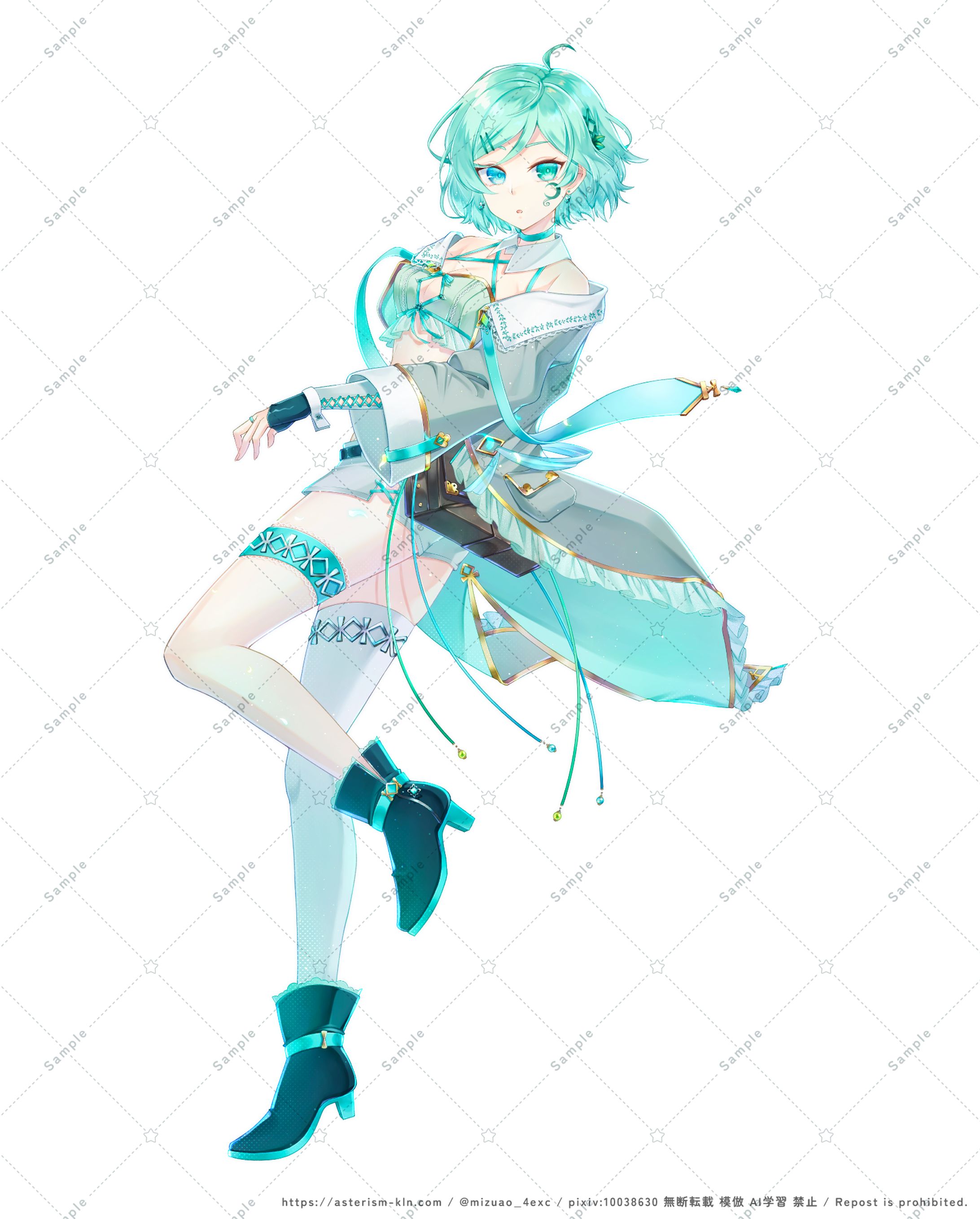 イラスト】立ち絵 女性キャラクター 17種