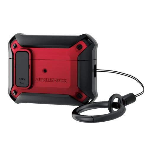 AirPods Pro 第2世代 ケース ハイブリッド ZEROSHOCK レッド | 携帯