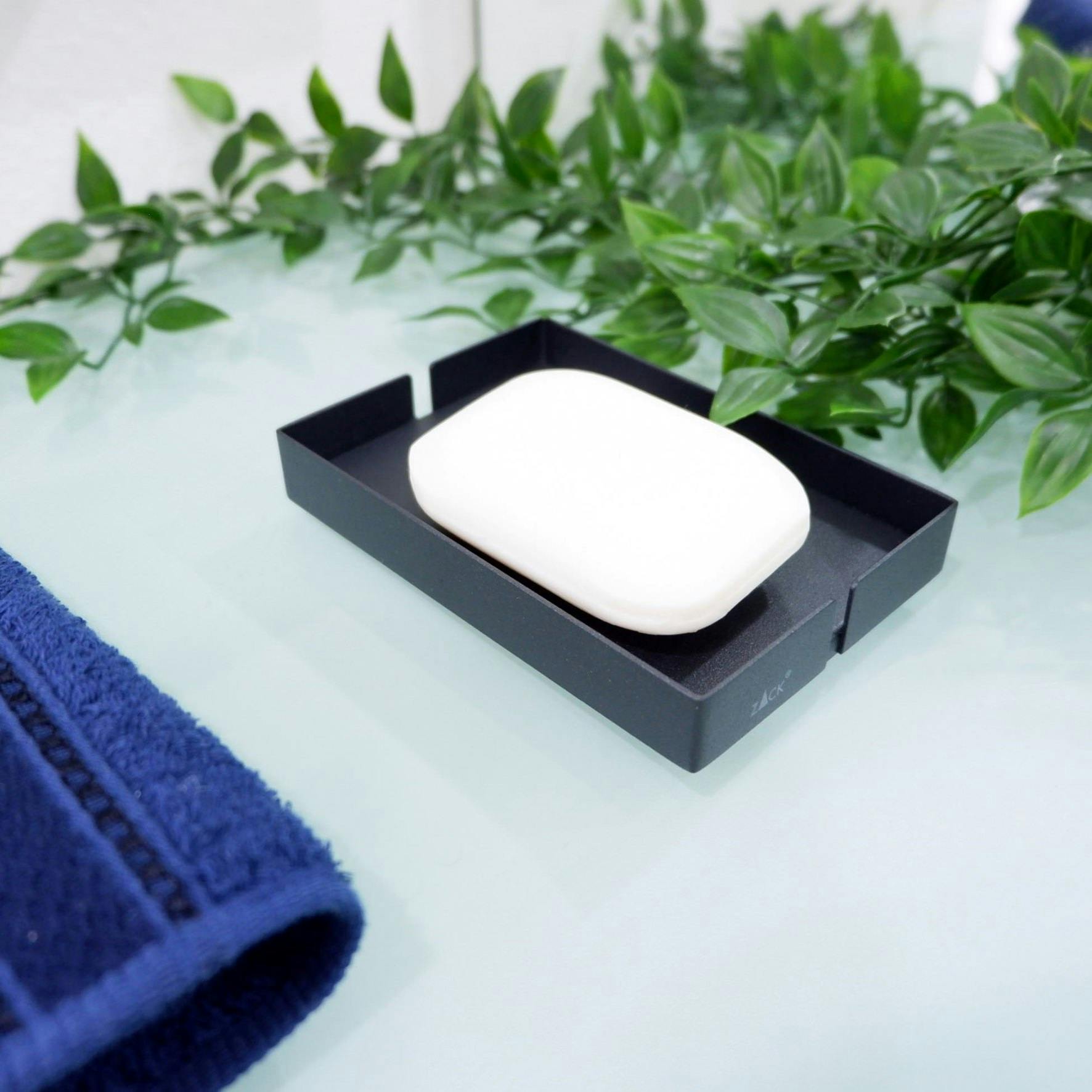 ソープディッシュ マットブラック｜ZACK 40537 POTES ソープトレー