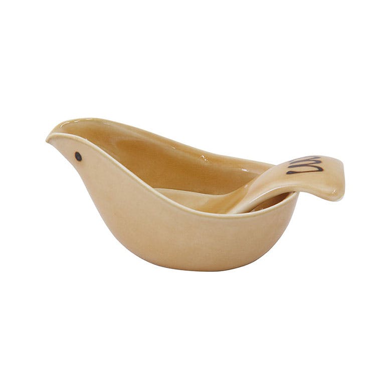 波佐見焼 ことり ソースポット&スプーン【ソース入れ ドレッシング