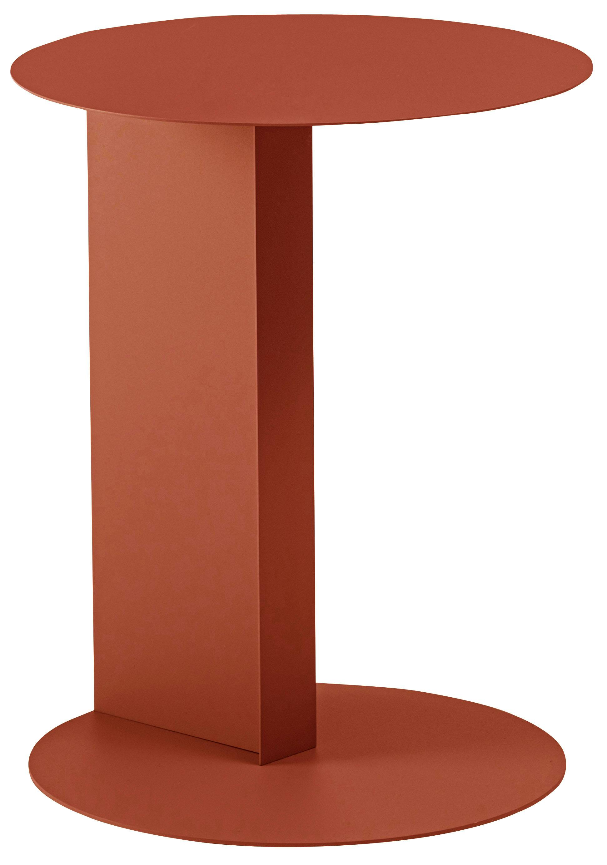 Room Essence サイドテーブル W40×D40×H50.5 オレンジ 組立式 テーブル