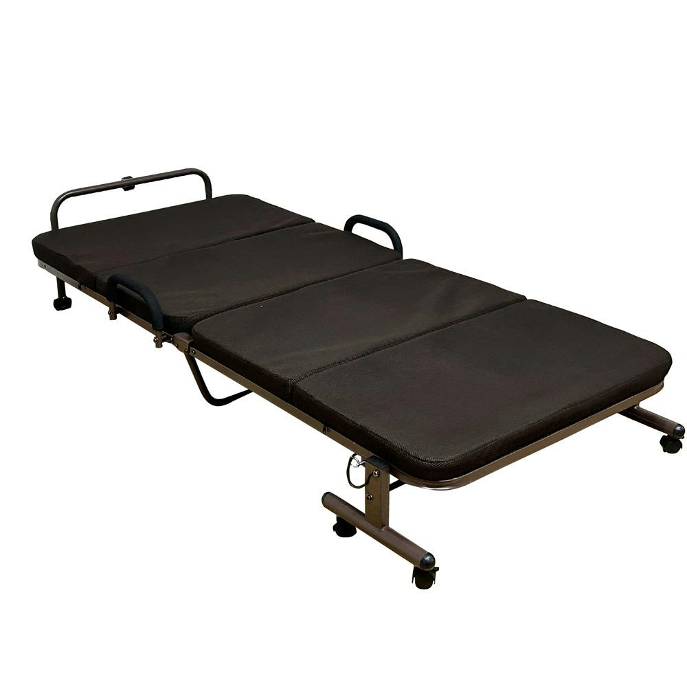 後藤家具物産 インダス 折り畳みベッド ブラウン 90×198×41 PB-IDS