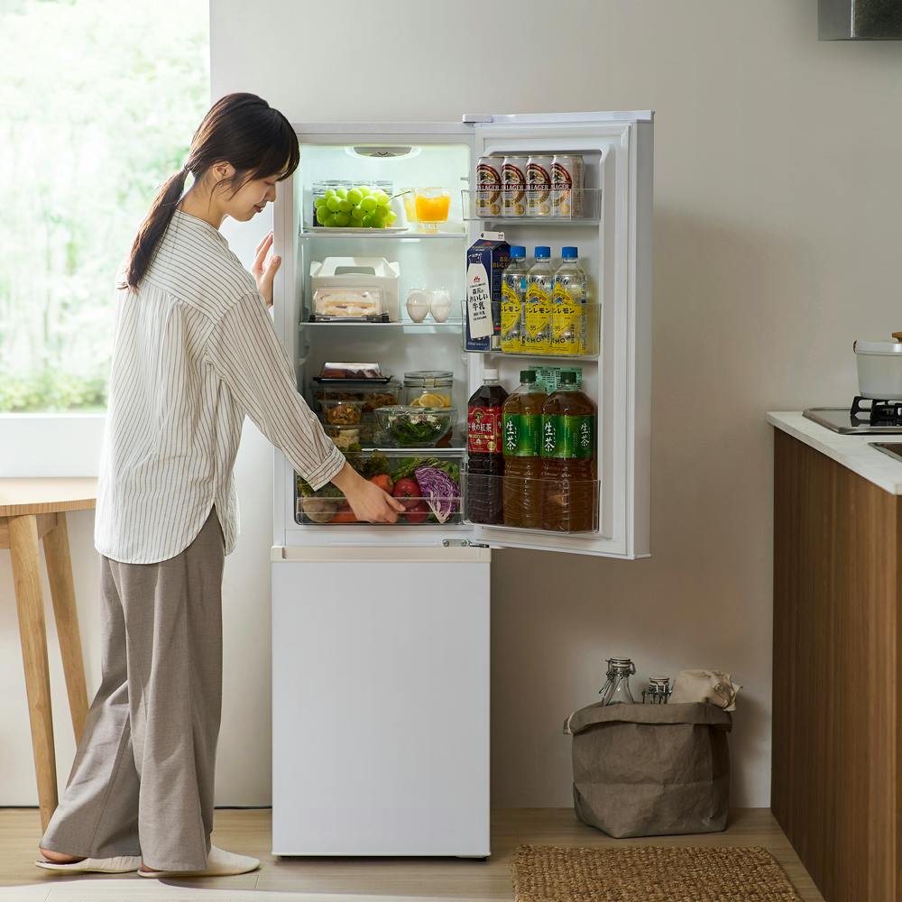 アイリスオーヤマ 冷凍冷蔵庫 170L IRSD-17A-WH ナチュラルホワイト