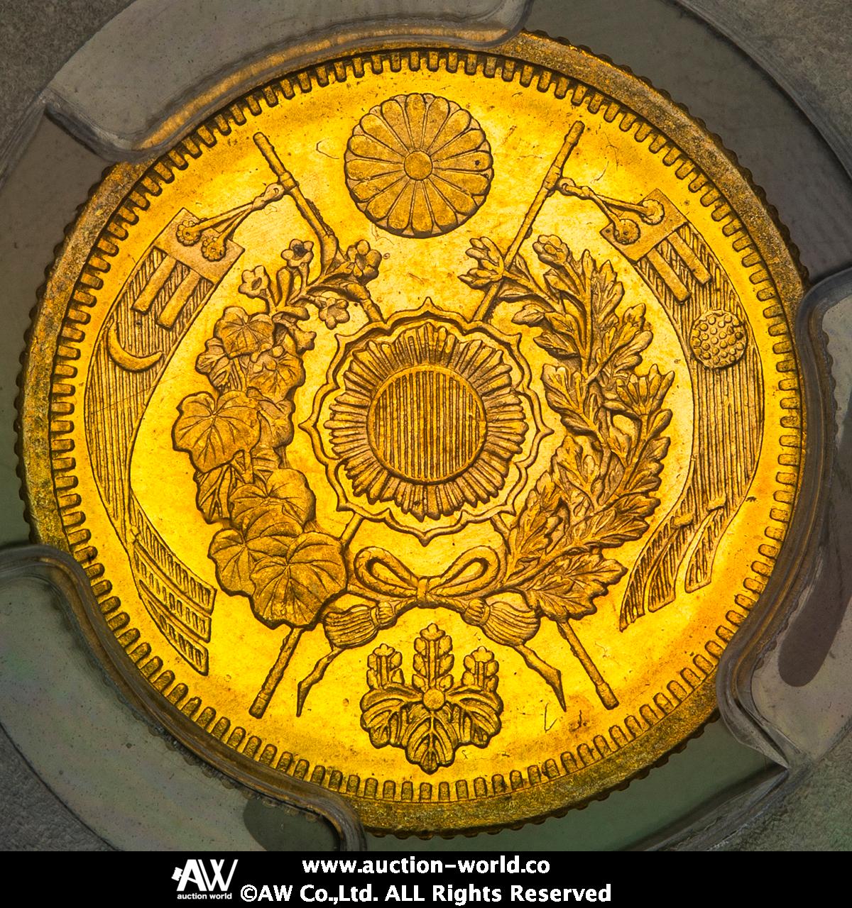 貨幣博物館 | 日本 旧五圓金貨 Old type 5Yen 明治13年（1880） -FDC