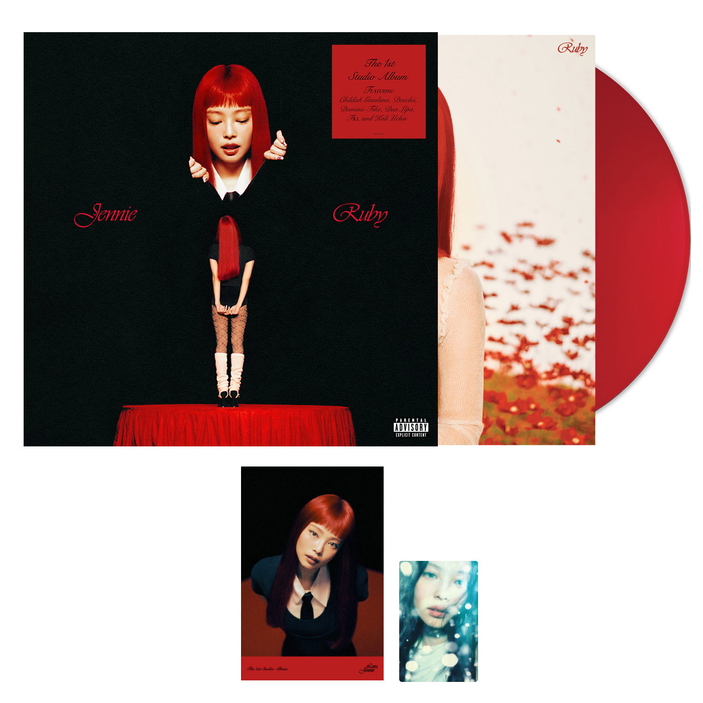 JENNIE (BLACKPINK) · Ruby (LP + Merch) [Int. Opaque Apple Red
