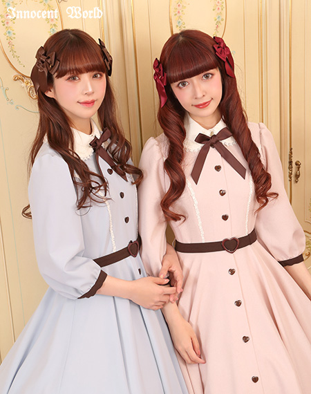 Innocent World｜ハートボタンワンピース（新色）Heart Button Dress