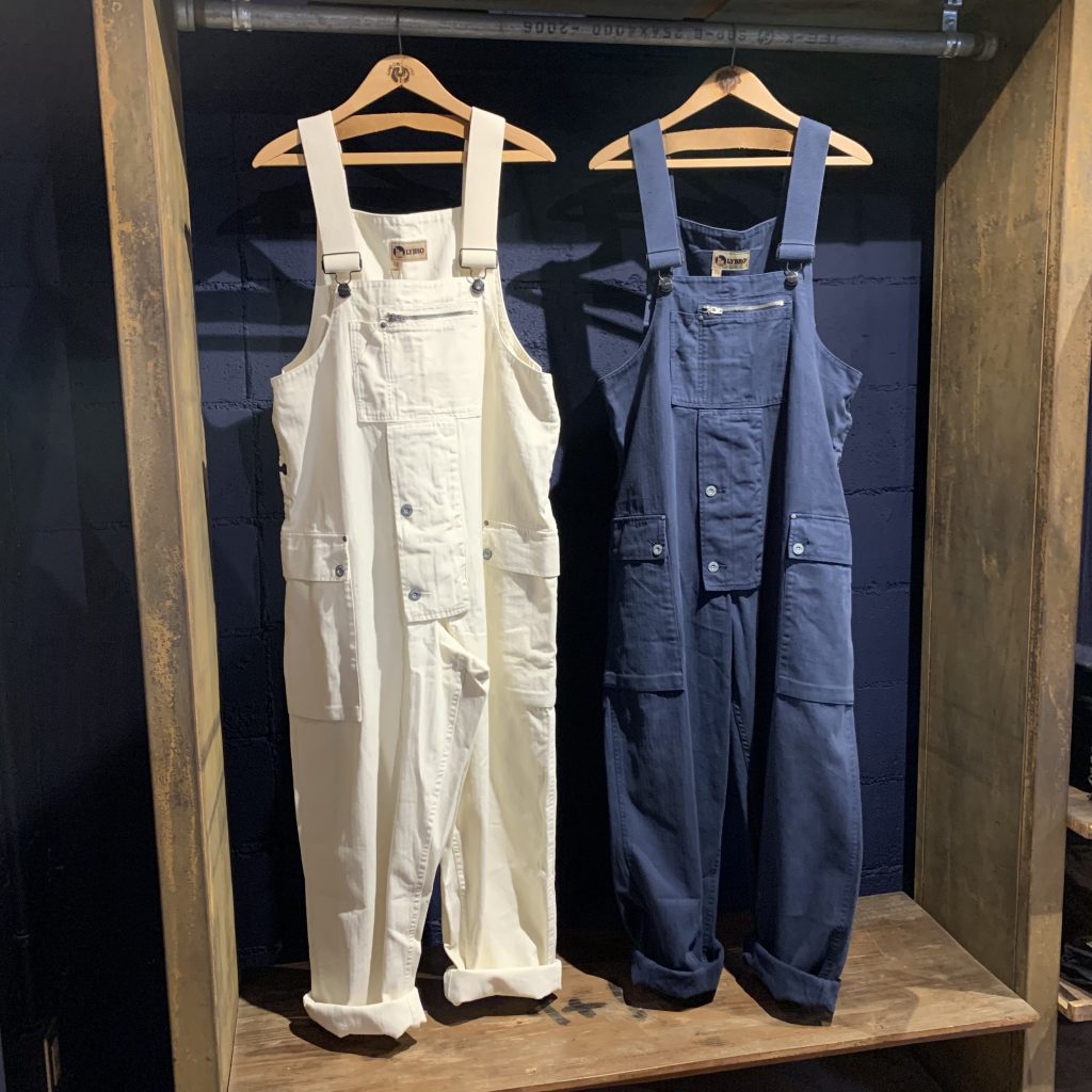 Nigel Cabourn LYBRO NAVAL DUNGAREE-HERRINGBONE | INDIGO BLUE