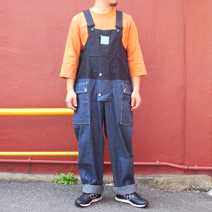 Nigel Cabourn LYBRO NAVAL DUNGAREE SPLIT | INDIGO BLUE