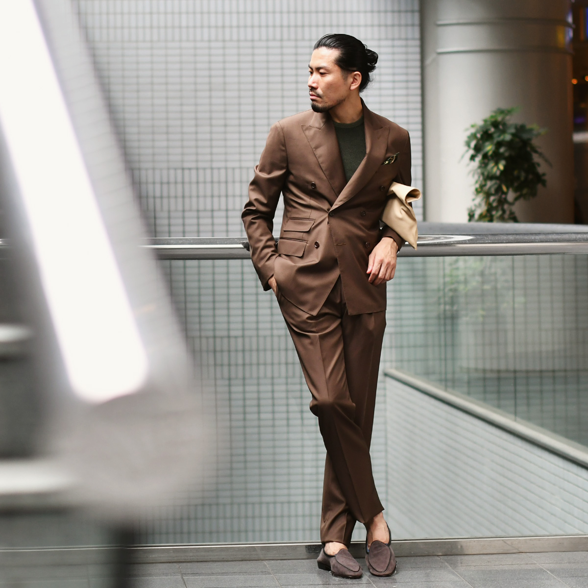 最上級スーツでドレスダウンスタイル！！De Petrillo【デ ペトリロ