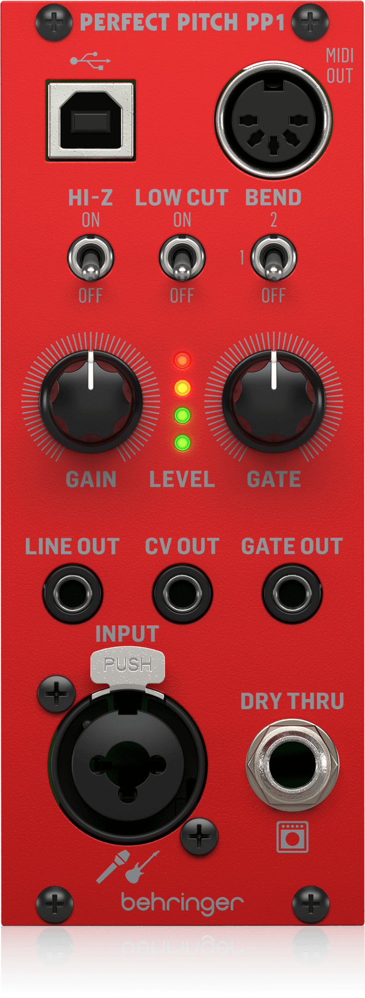 Behringer PERFECT PITCH PP1 | ギターやオーディオシグナルをMIDI/USB