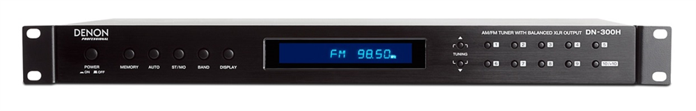 ワイドFMにも対応したAM/FMラジオチューナー DENON Professional DN