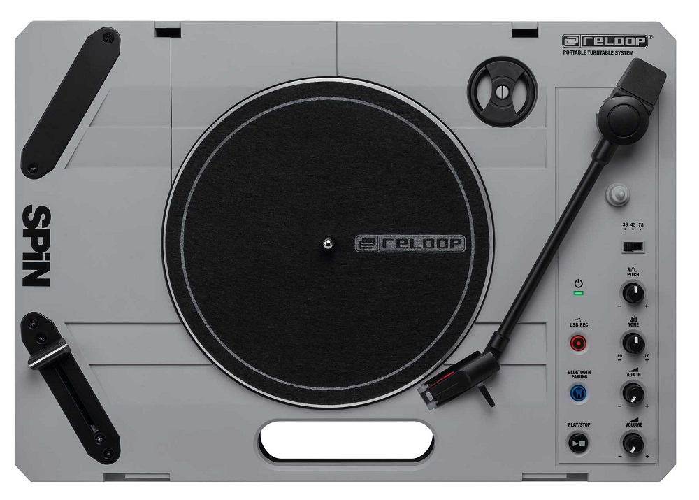 Reloop SPiN | Bluetooth入力対応のポータブルDJターンテーブル