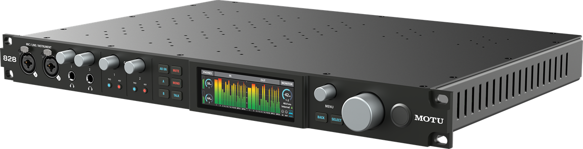 MOTU 第五世代 828 | すべてが刷新された28 x 32 入出力、ミキシンク