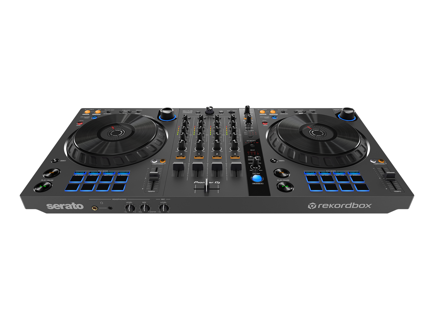 Pioneer DJ DDJ-FLX6-GT | スタイリッシュなグラファイトカラーを採用