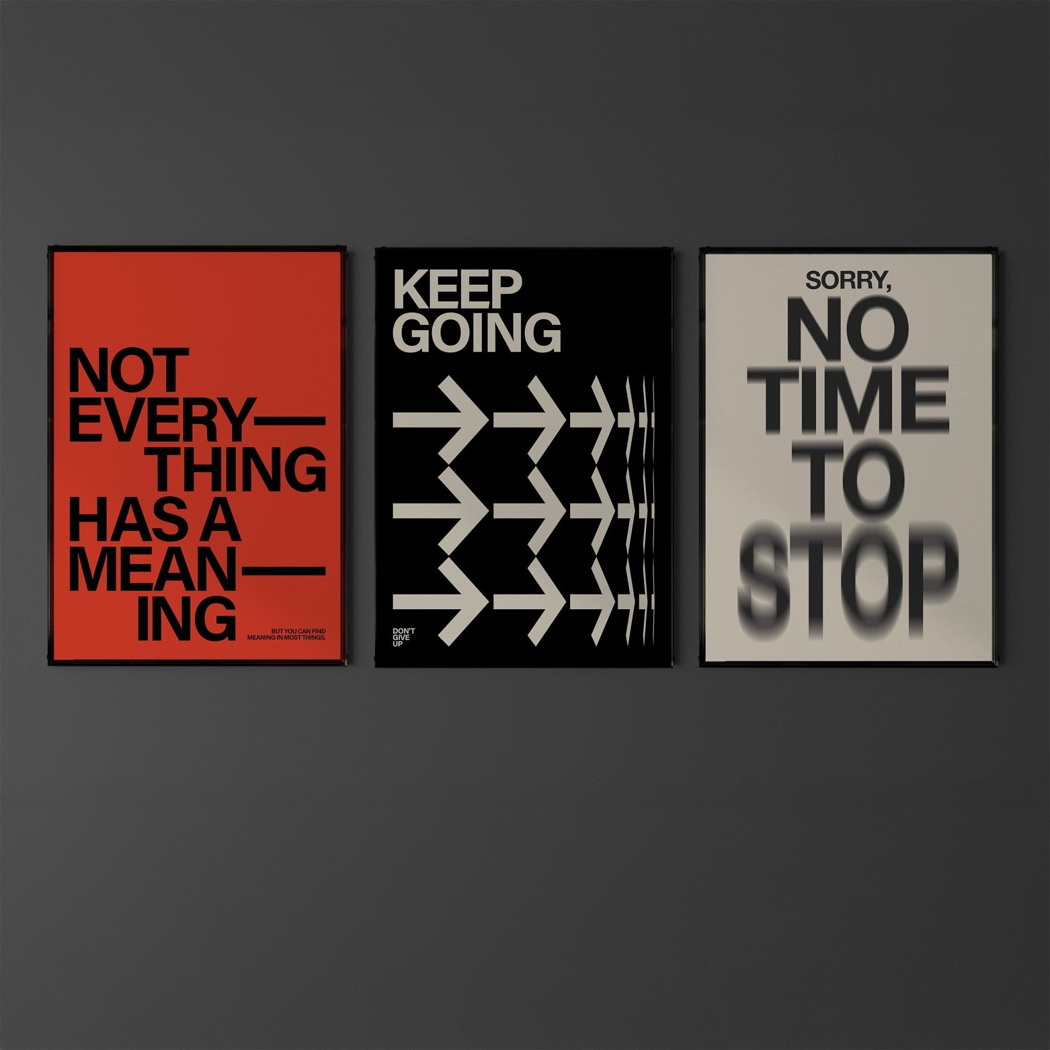 タイポグラフィポスター 「Not everything has a meaning」 – Ink Jp