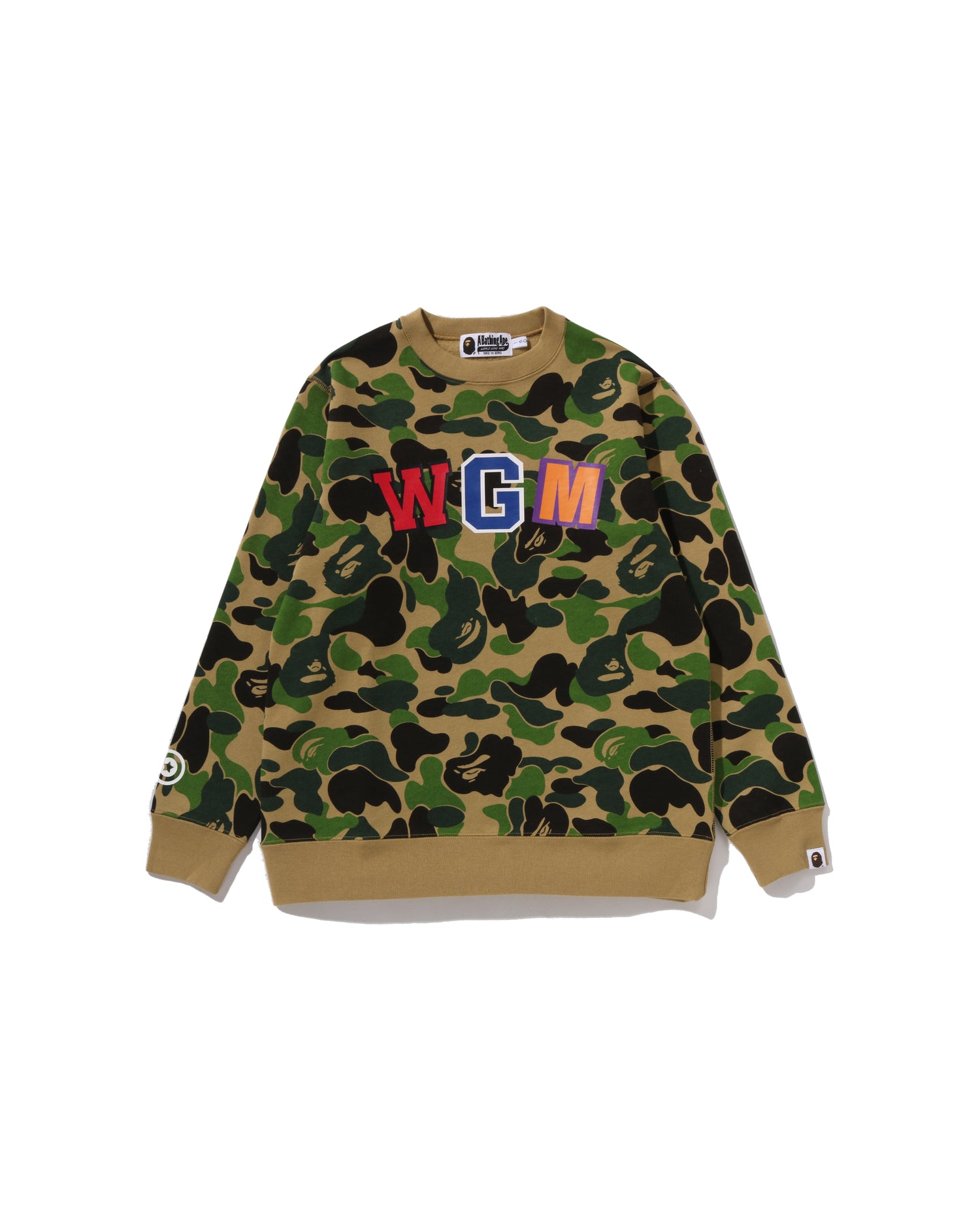 A BATHING APE® Kids Abc Camo Shark Crewneck Sweatshirt Jr | Bape