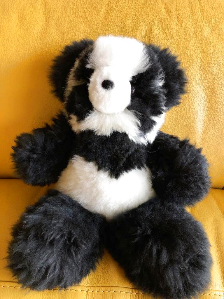 アルパカ毛100％ テディベアパンダ ぬいぐるみ くま teddybear
