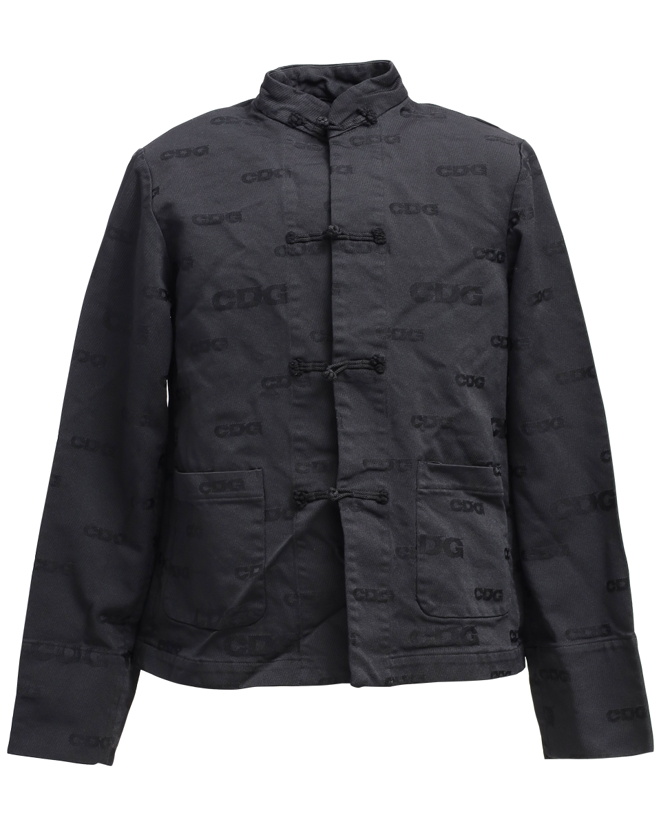 CDG POLYESTER JACQUARD GARMENT TREATED CHINA JACKET - CDG BY COMME