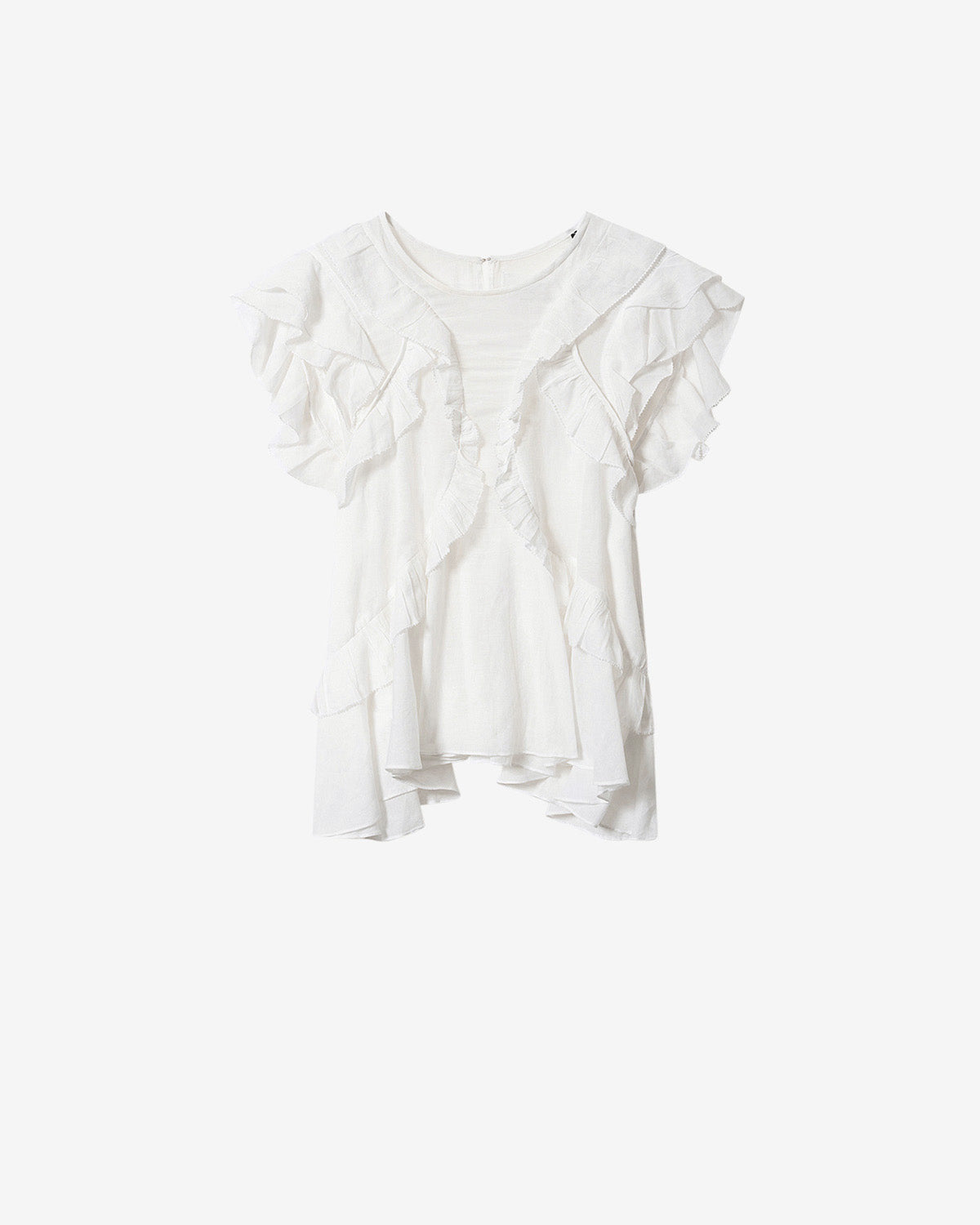 AURORA SHIRT Woman ecru and black | ISABEL MARANT Official online
