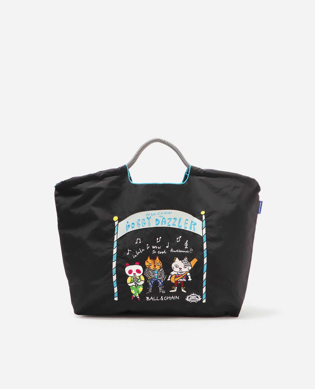 フェイラー ボールアンドチェーン エコバッグ 黒 L ブラック 【公式通販】