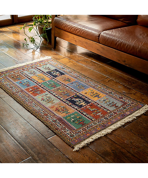 ☆ペルシャ絨毯 手織りキリム 玄関マットLサイズ 2 | 三越伊勢丹