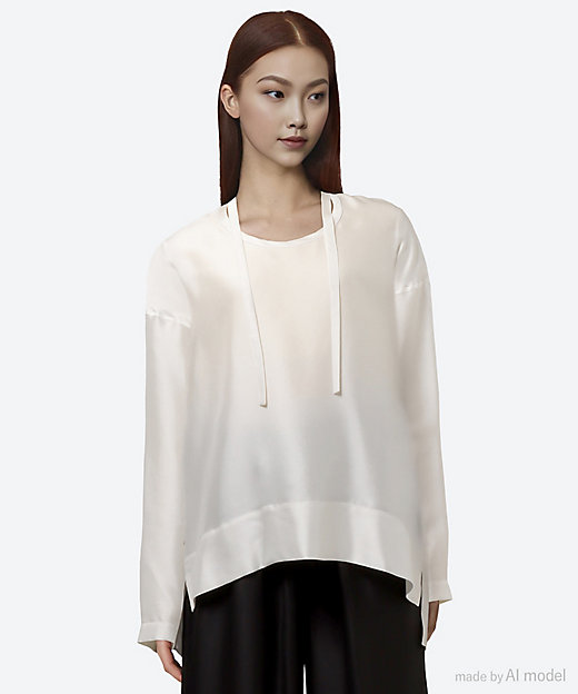 シルク インティメイト ブラウス | BLAMINK (Women)/ブラミンク | 三越