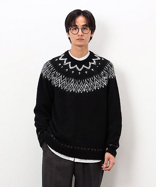 フェアアイル柄 シャギーニット（4771KM30） | COMME CA ISM