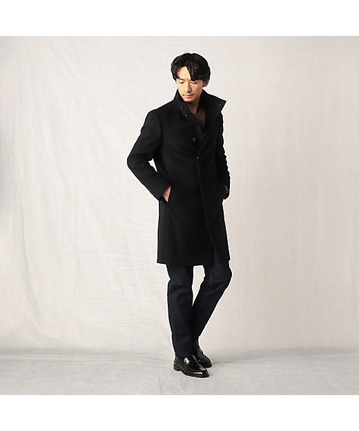 ウールカシミヤビーバー イタリアンカラーコート（5910WE04