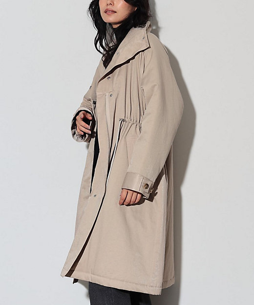 スタンドカラードロストギャバコート／モッズコート