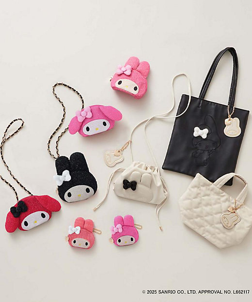 マイメロディ】フェイス型キラキラポーチチャーム