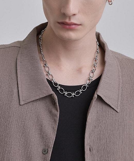 ステンレス】ボールドネックレス（2002551436） | tk. TAKEO