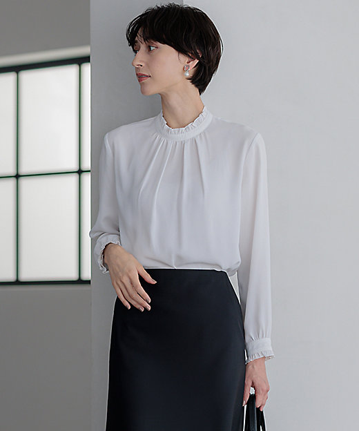 吸水速乾／UVケア／防シワ性】バックサテンアムンゼン スタンド