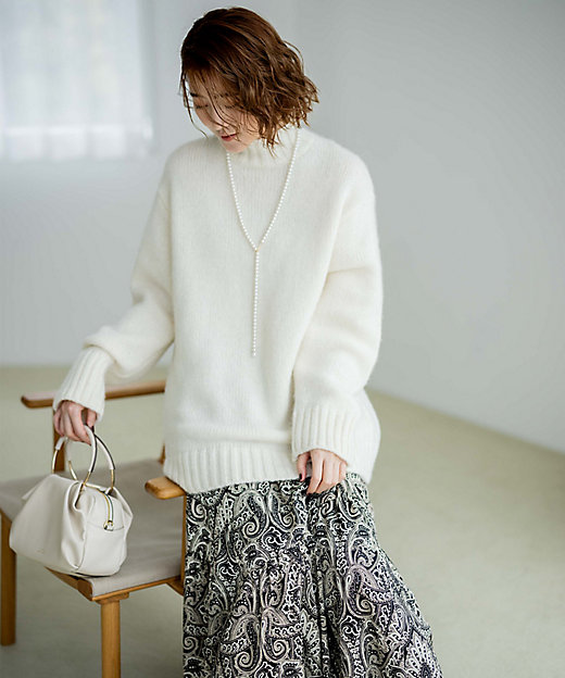 ベビーアルパカ ビッグシルエット ニット（KRWWSW0560