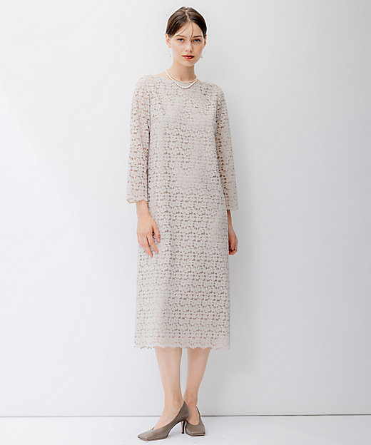 APPLAUDIR】オプティカルフラワーレース ドレス